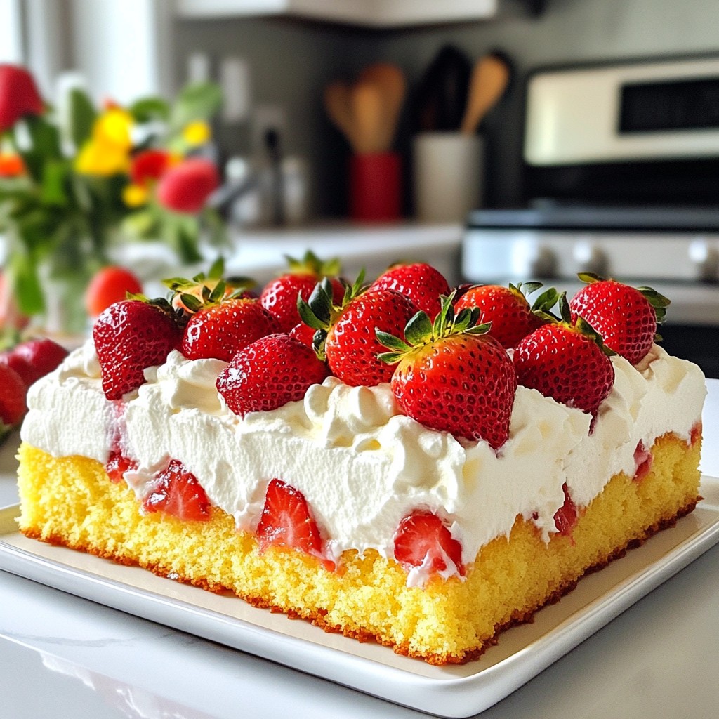 Easy Strawberry Sheet Cake Simple and Delicious Treat