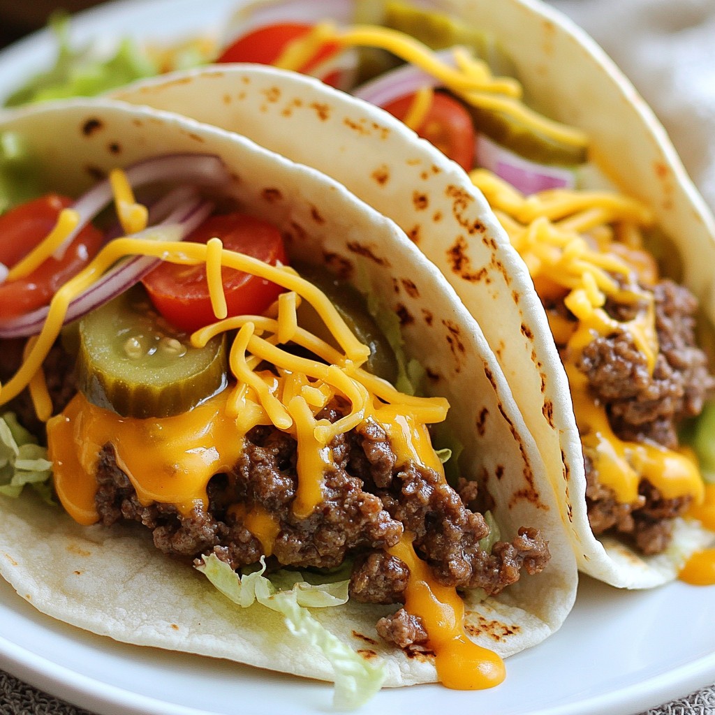 Smash Burger Tacos Flavorful and Easy to Make