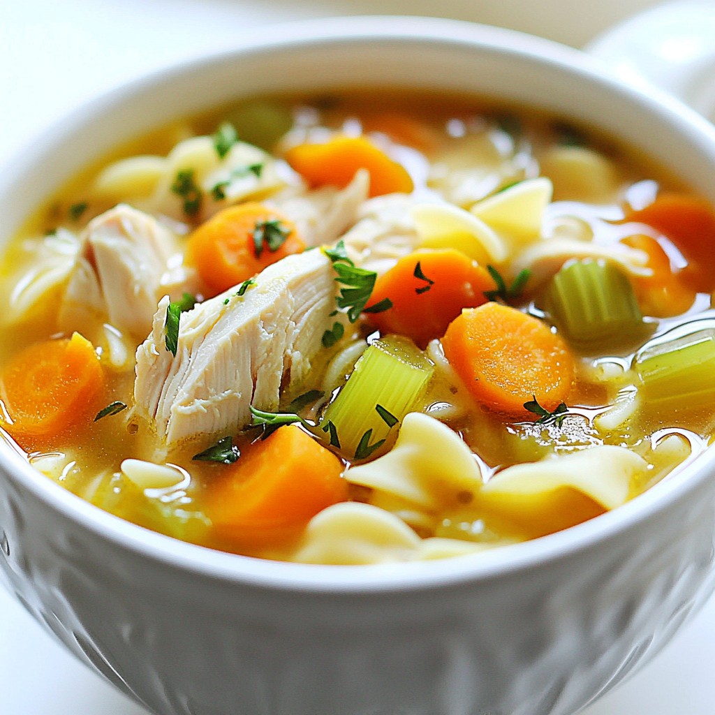 Classic Homemade Chicken Soup Comfort Food Delight