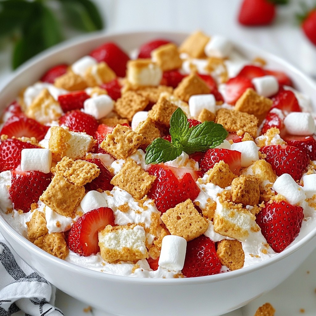 Strawberry Shortcake Fluff Salad Fresh and Easy Treat