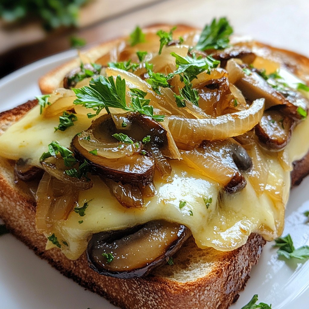 Swiss Mushroom Melt Savory and Hearty Delight