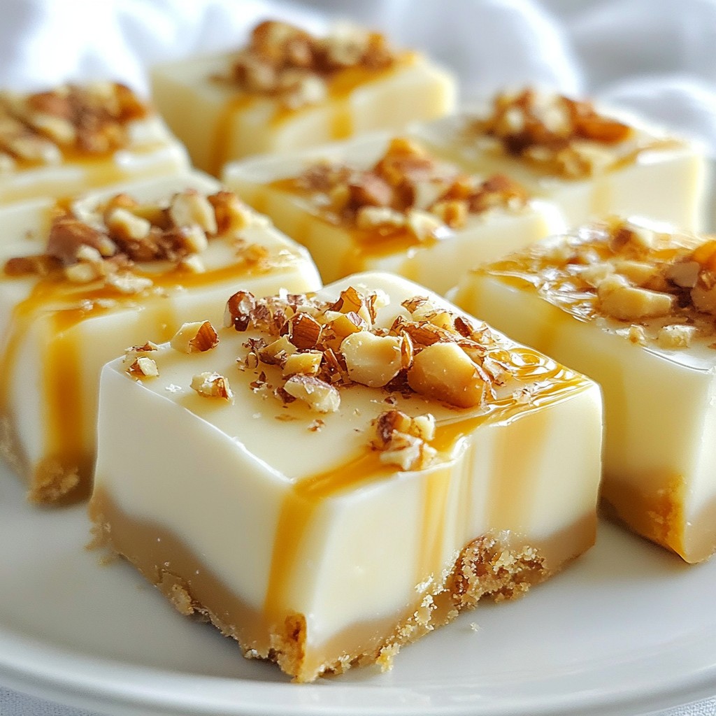 Decadent White Chocolate Caramel Fudge Easy Treat