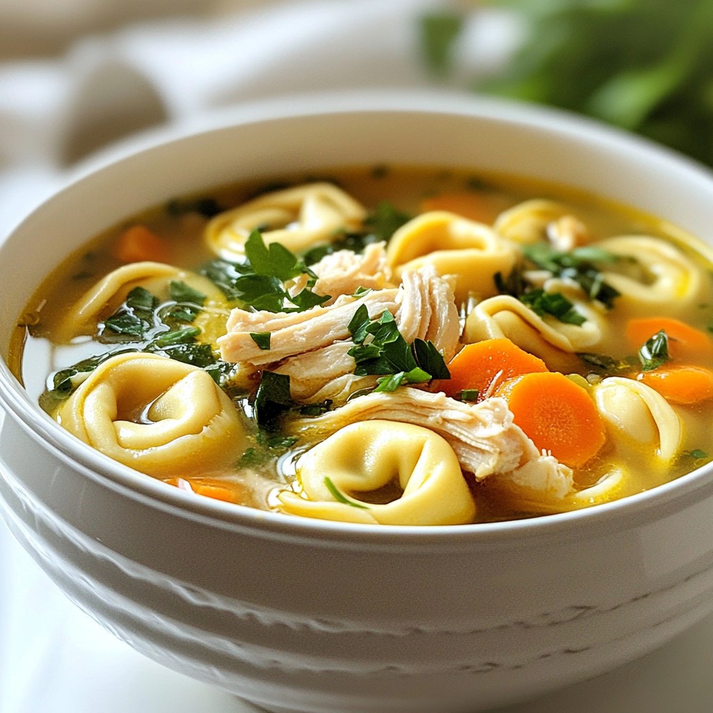 Slow Cooker Chicken Tortellini Soup Flavorful Comfort