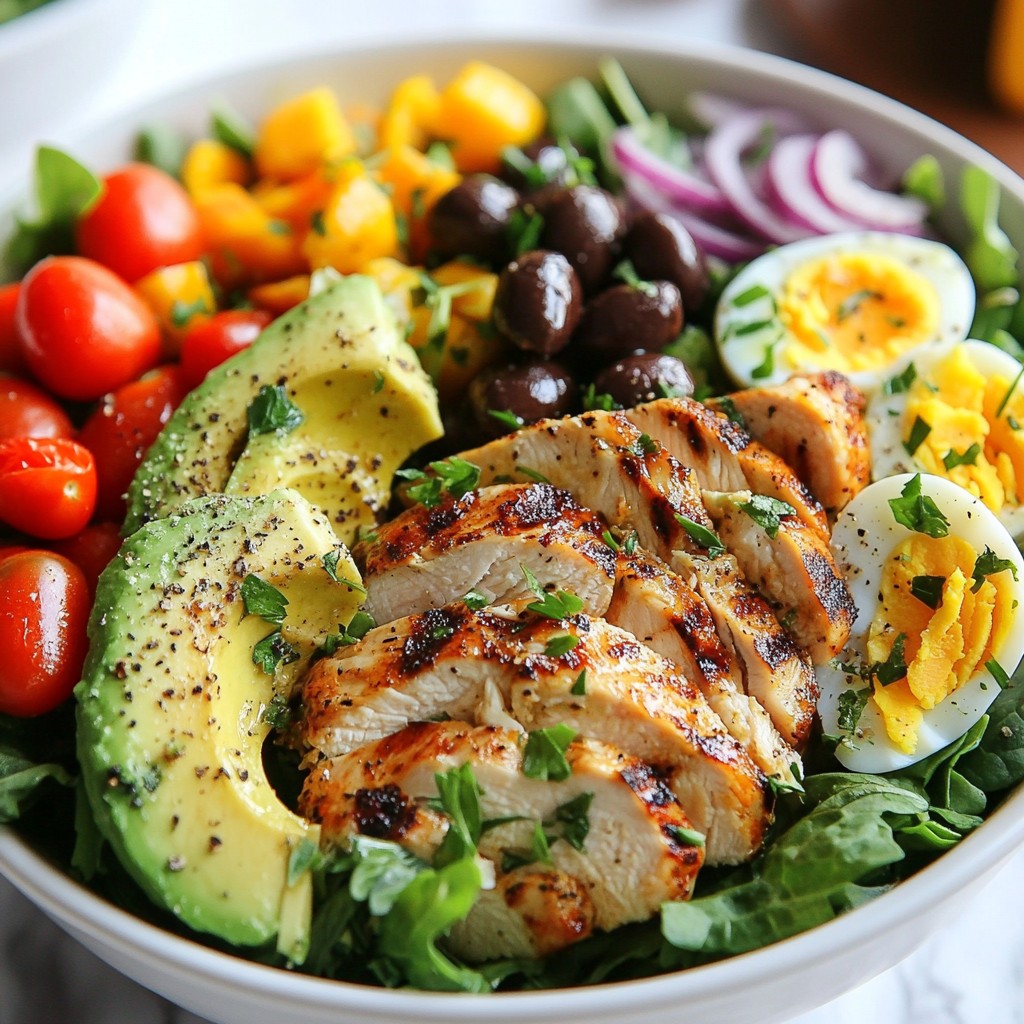 Paleo Grilled Chicken Cobb Salad Flavorful and Fresh