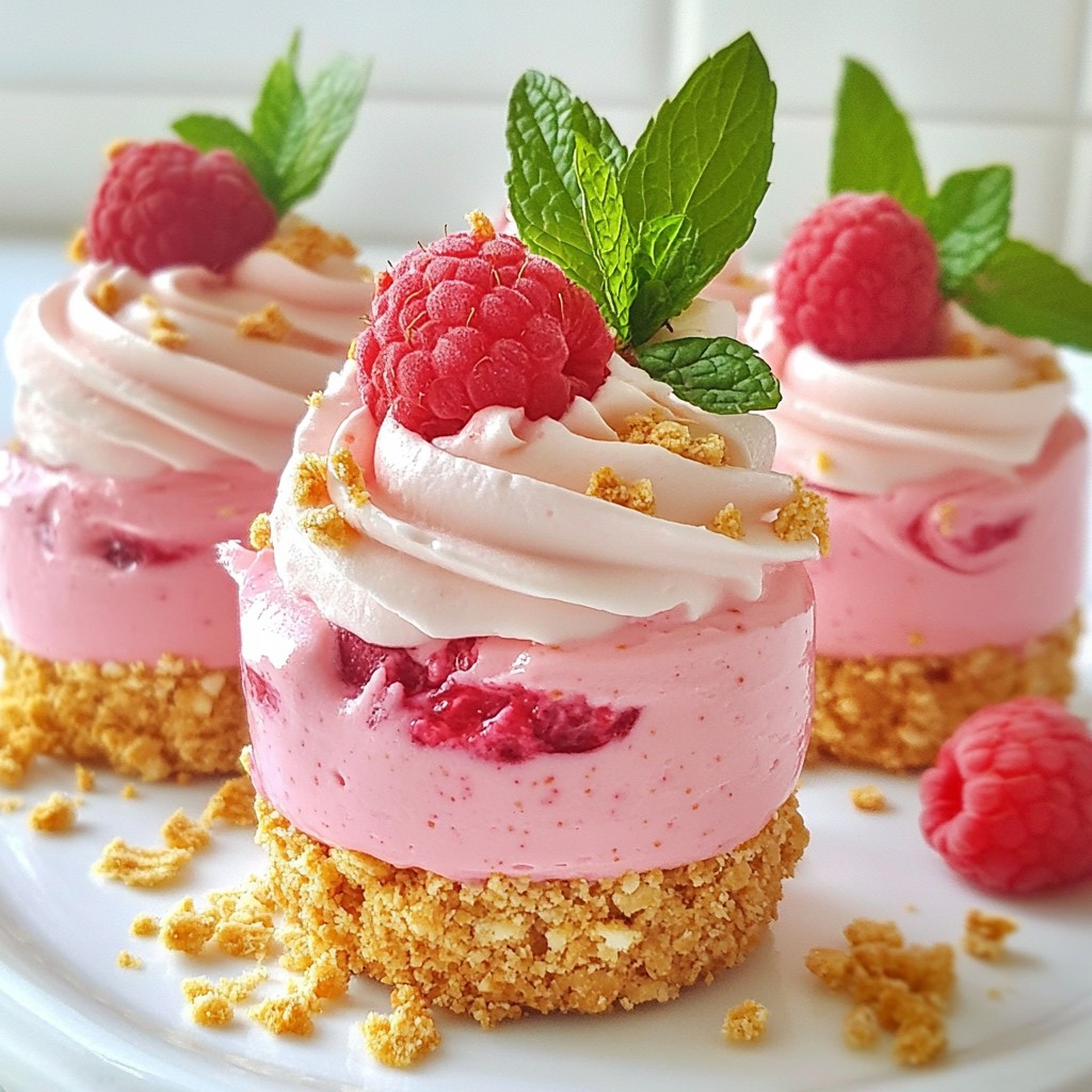 Raspberry Cloud Mousse Cups Delightful and Smooth Treat