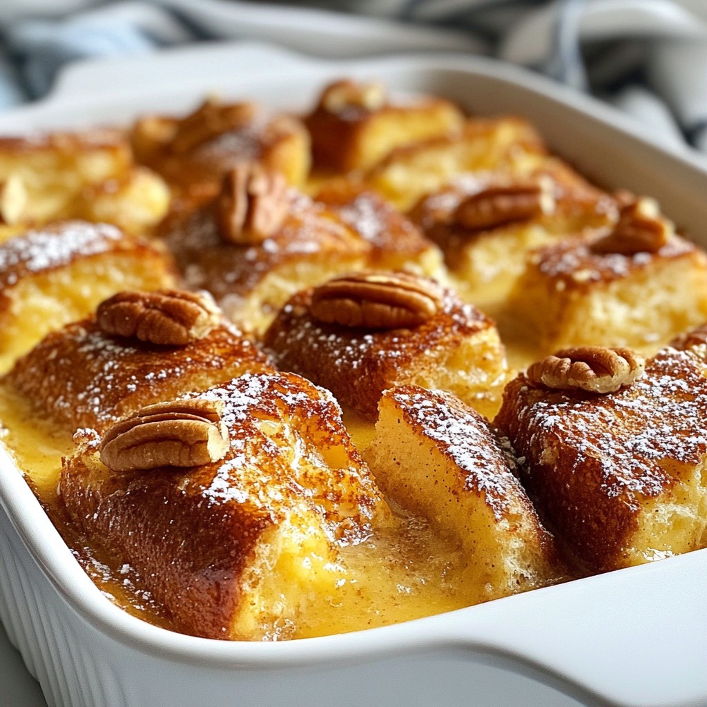 Easy Eggnog French Toast Casserole Tasty Holiday Treat