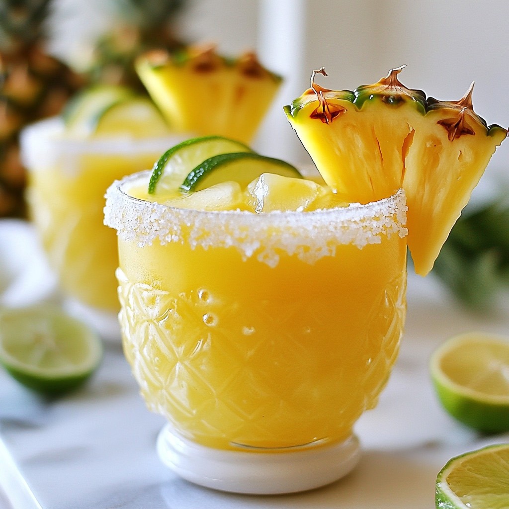 Limoncello Pineapple Margarita Refreshing Summer Drink