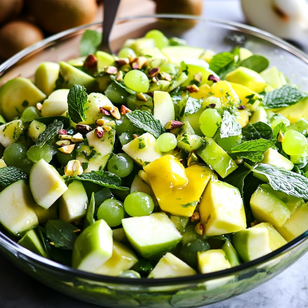 Lucky Green Fruit Salad Refreshing and Healthy Delight